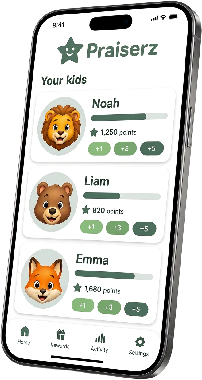 Praiserz app on iPhone